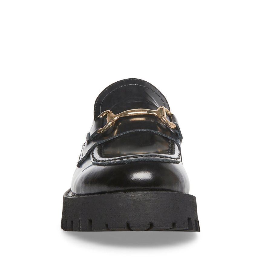 Zapatos Plataforma Steve Madden Lando Cuero Mujer Negras | ES VI41E3